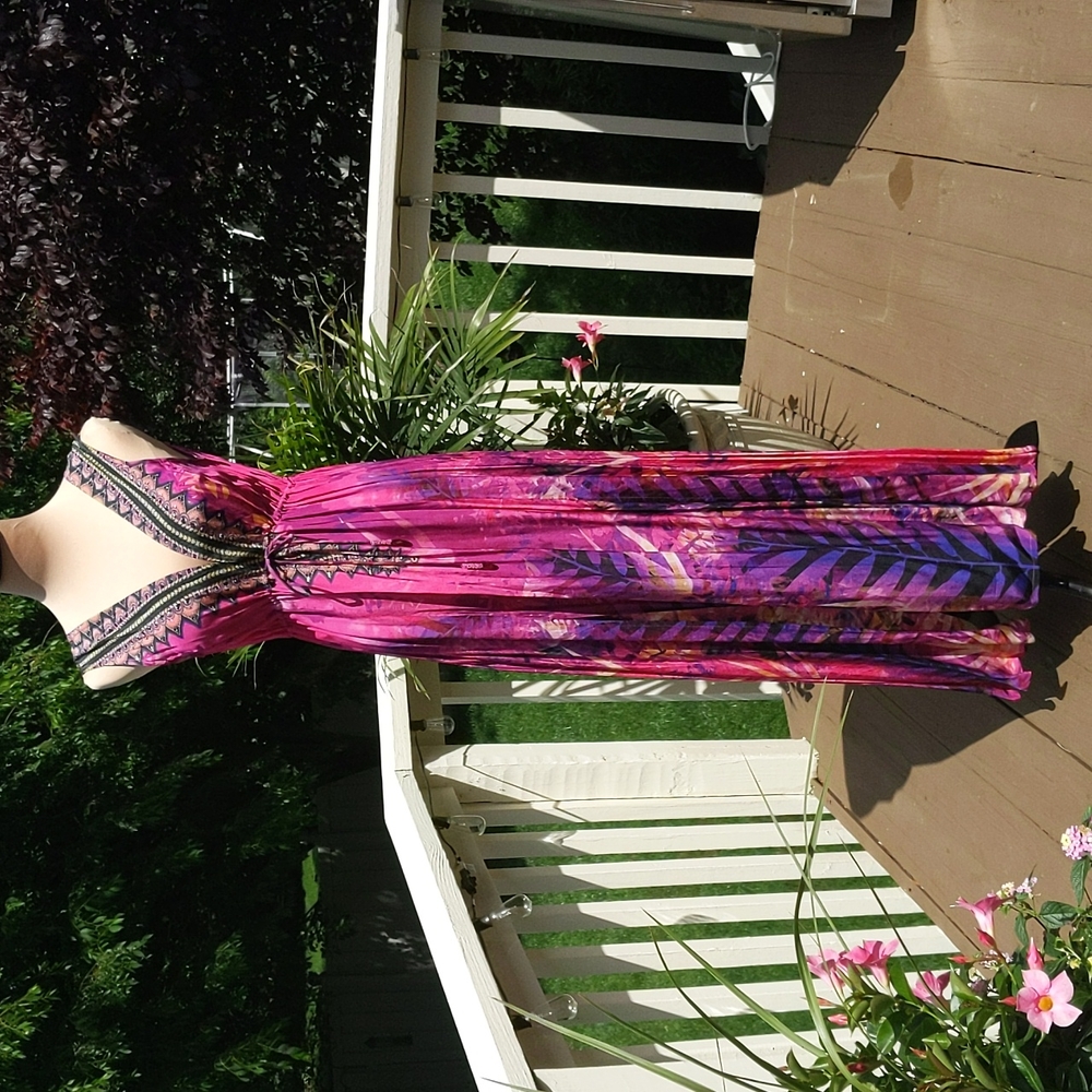 Shahidaparides Silk Maxi Dress, M, Excellent Used Condition